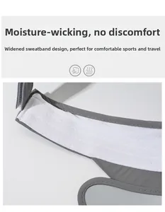 Detail of widened moisture-wicking sweatband inside the breathable outdoor sun hat