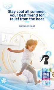 300ml cooling mist spray for clothes showing long lasting icy effect for kids