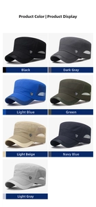Detailed grid view of breathable mesh sun caps in seven different outdoor sports colors