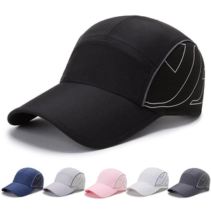 Quick Dry Baseball Cap Polyester Mesh Breathable Outdoor Sport Sun Hat Adjustable Curved Brim Unisex