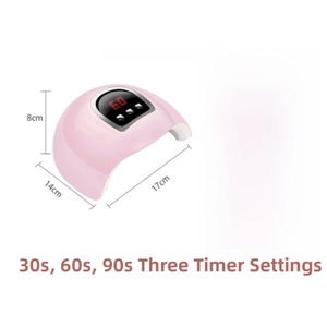 54W LED-Nagellampe mit 18 Perlen und 30s/60s/90s Timer für Profi-Maniküre