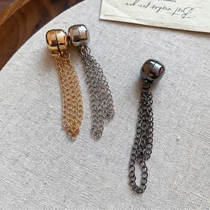 Magnetic metal chain clips in gold, silver and gunmetal for T-shirt length adjustment