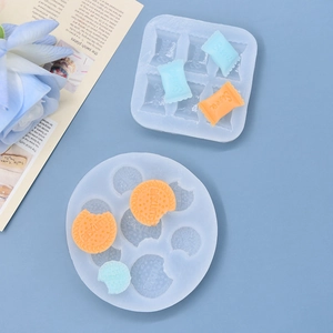 Silicone Mold Biscuit Candy Shape For Fondant Chocolate Baking DIY Crafting Flexible Non-Stick