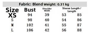 Detailed fabric weight info and comprehensive size chart for women's summer short dress