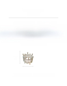 Sparkling crown accessory made of alloy and rhinestones weighing 57.4g with 17.8cm height
