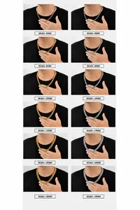 Guide des tailles pour chaînes cubaines en acier inoxydable avec largeurs de 6mm à 18mm