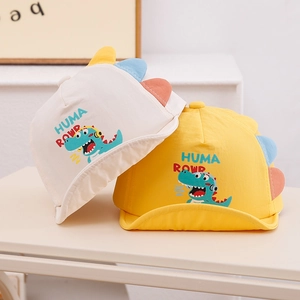 Kids Dinosaur Baseball Cap Soft Brim Quick Dry Sun Hat Breathable Outdoor Play For Toddlers Babies