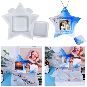 Star Shape Photo Frame Silicone Mold For DIY Resin Epoxy Casting Home Ornament Decorative