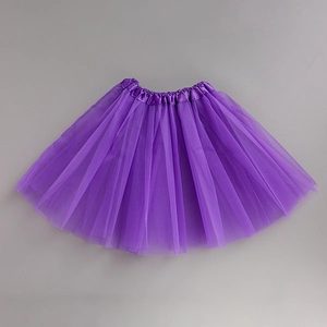 Detail showing layers of purple tutu mesh and satin waistband for adult ballet skirt