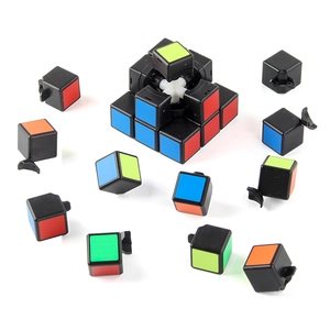 3x3 professional speed cube with internal spring screw core structure disassembled parts