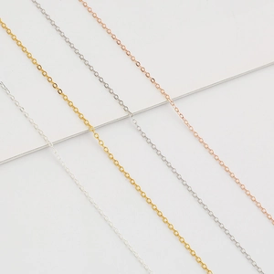 Collane minimaliste in argento sterling S925 nei toni argento, oro e oro rosa
