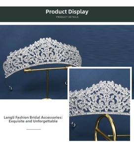 Close-up of bridal crown detail featuring silver floral alloy and sparkling rhinestones