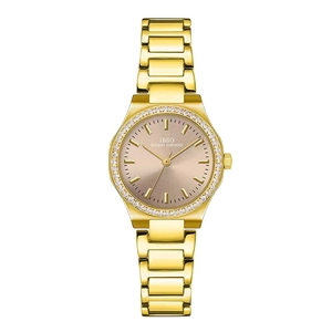 IBSO Mode Dames Quartz Horloge Roestvrij Staal Massieve Band Strass Bezel Mineraalglas 30M Waterdicht Elegant Polshorloge Cadeau