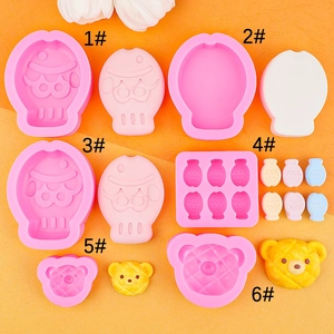 Stampo In Silicone Cartone Animato Forme Di Orso Pesce Per Dolci DIY Torta Cioccolato Gesso Resina Epossidica