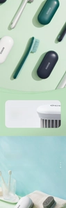 Detail of ecoco soft bristle shoe brush set with deep cleaning technology