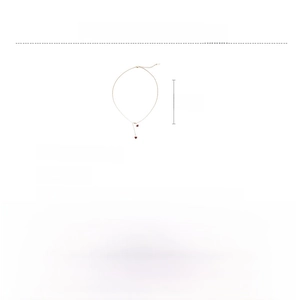 Detailed size specifications of the titanium steel double heart pendant necklace