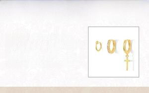 Detailed specs of 18k gold plated 925 sterling silver earring set with cubic zircon