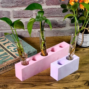 Moules en silicone pour supports de plantes hydroponiques à 5 trous avec éprouvettes