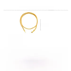 87cm golden snake-shaped bendable necklace with detailed scale texture and iron material