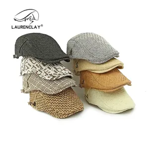 Herren Sommer Stroh Beret Schirmmützen in verschiedenen Farben für Sonnenschutz und Freizeit