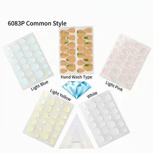 Strong adhesive 6083P nail jelly glue stickers for press-on nails in various colors
