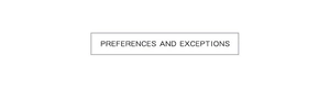 Preferences and exceptions information detail card for hair accessories collection