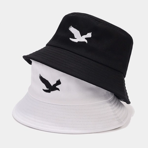 Anglerhut Baumwolle Mit Adlerstickerei Sonnenschutz Lässige Outdoor Hip Hop Fischerkappe Für Herren Damen