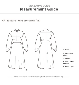 Detailed size chart guide for vintage floral V-neck mini dress with measurement points
