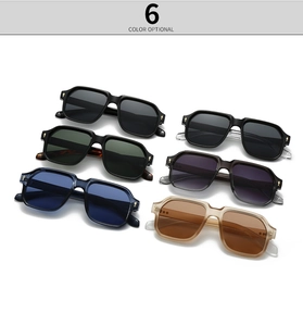 Selection of six retro oversized sunglasses featuring stylish metallic cross stud accents
