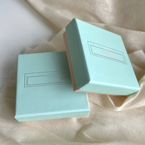 Square Jewelry Box Cardboard Necklace Ring Packaging Case With Marble Pattern For Gift Display Especially For You