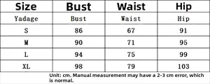 Guide des tailles pour combinaison à paillettes avec mesures du buste taille et hanches
