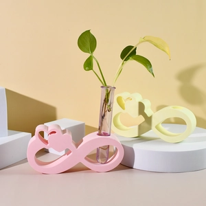 Siliconen mal voor oneindigheid hart hydroponische vaas voor creatieve DIY decoraties