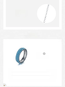 Detailed view of S925 sterling silver ring with turquoise beads and size specifications