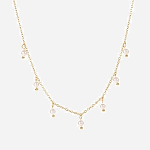 Elegant Freshwater Pearl Necklace 18K Gold Plated 316L Stainless Steel Retro Ins Style Jewelry For Women