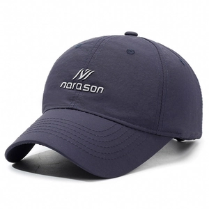 Navy blue breathable quick-dry baseball cap with narason logo embroidery on front