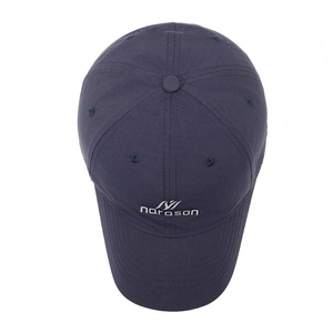 Men's navy blue quick-dry baseball cap with narason embroidery and breathable fabric