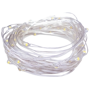Star-shaped LED string lights with transparent wire for room and festive decoration