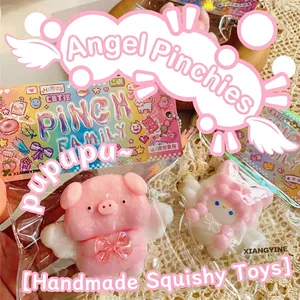 Squishy Stress Relief Toy Cute Cartoon Animal Shape Soft Silicone Pinch Fidget Toy Kids Adults Sensory Relaxation Novelty