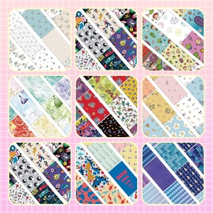 Nine variations of cartoon character themed waterproof stickers for scrapbooking and phone DIY