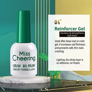 Miss Cheering 12ml LED UV nail reinforcement gel on professional marble display