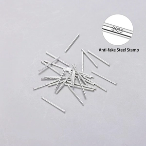 925 Sterling Silver Earring Post Straight Pins For DIY Jewelry Making Hypoallergenic Earrings Finding Hallmark S925