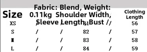 Detailed size chart for women's lace satin camisole showing measurements for XS to L