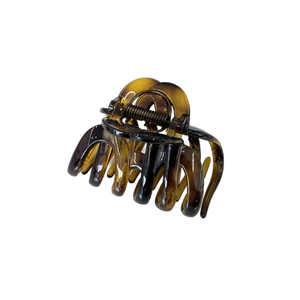 Large amber tortoiseshell hair claw clip for thick hair, 2025 elegant resin design