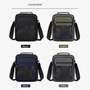 SHUNSAI multifunctional men's crossbody bag collection in black, green, blue and grey
