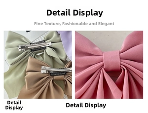 Detail showing high-quality fabric texture and silver metal alligator clip with anti-slip teeth