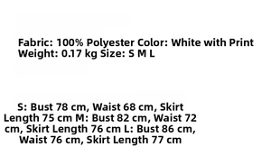 Tabla de tallas detallada para vestido floral francés con medidas para tallas S, M y L