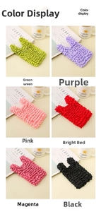 Detailed grid view of textured expandable bubble shopping bags in six vibrant colors