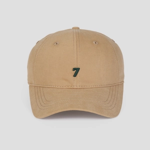Cotton Baseball Cap Number 7 Embroidery Breathable Soft Top Summer Sun Hat Adjustable Casual Korean Style Women