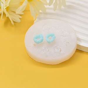 Mini Donut Cereal Loop Silicone Mold Round Multi Cavity Flexible Non Stick For Fondant Cake Chocolate Baking DIY Craft