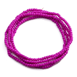 Boho layered rose purple handmade seed bead body chain waist jewelry for women